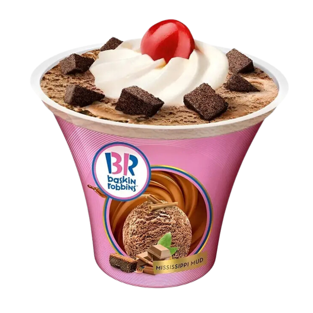 BR Mississippi Mud Ice Cream Cup 100ml