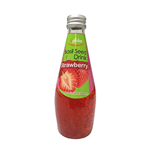 UG Basil Seed Drink Strawberry 300ml