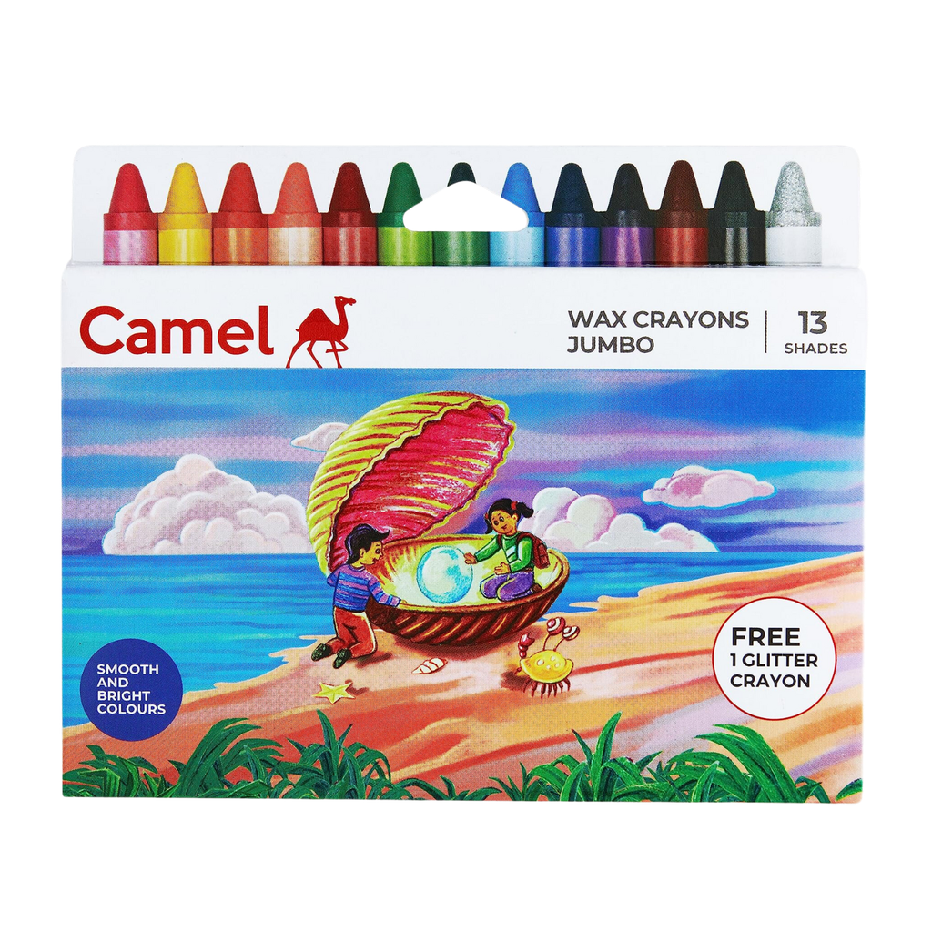 Camel Wax Crayons Smooth Colours 10 Shades