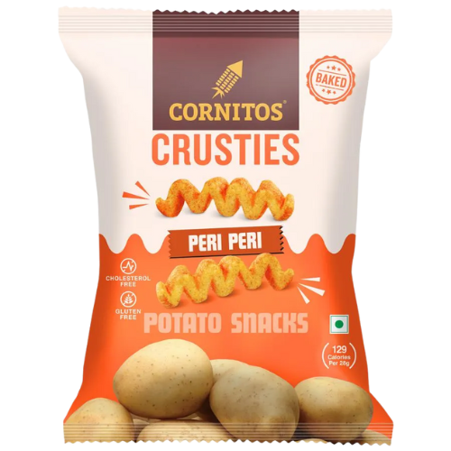 Cornitos Crusties Peri Peri Potato Snacks 50gm