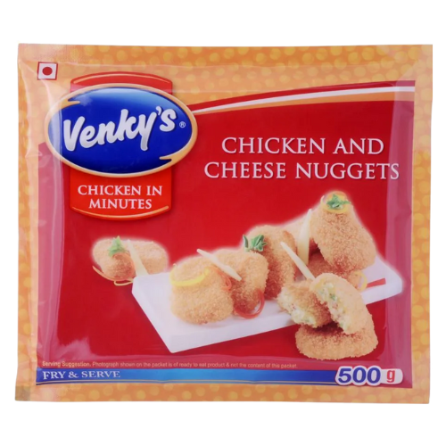 Venkys Chicken & Cheese Nuggets 500gm