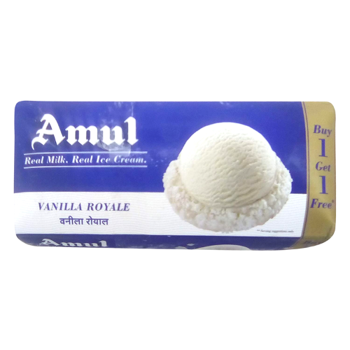 Amul Vanilla Royale Ice Cream (Buy1Gate1Free) 750ml