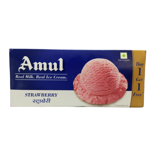 Amul Strawberry Ice Cream (Buy1Gate1Free)750ml