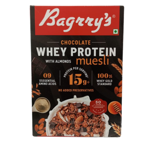 Bagrrys Chocolate Whey Protein Muesli 500gm