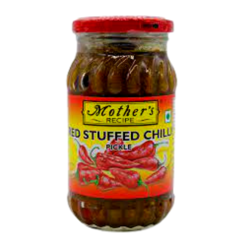 Mother's Recipe Red Stuffed Chilli Pickle 400gm