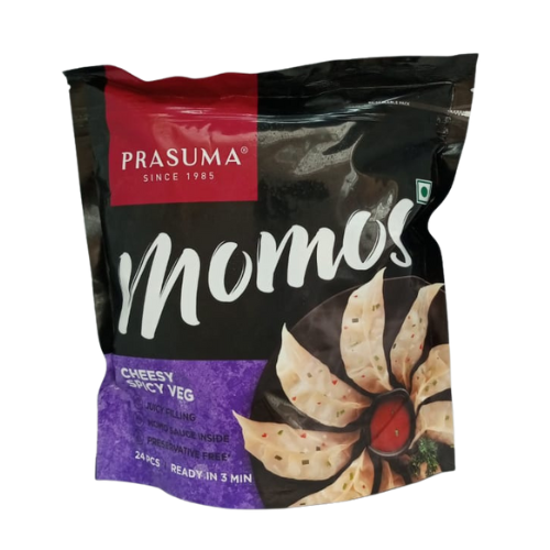 Prasuma Momos - Cheesy Spicy Veg (Frozen) 24Pcs