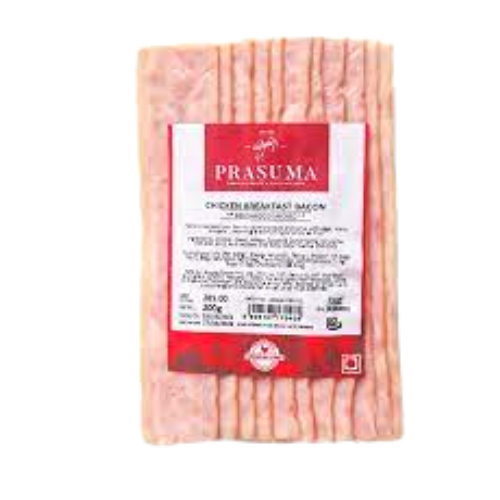 Prasuma Chicken Breakfast Bacon (Frozen) 200g