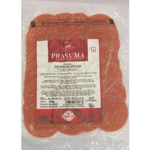 Prasuma Chicken Pepperoni Salami (Frozen) 100g