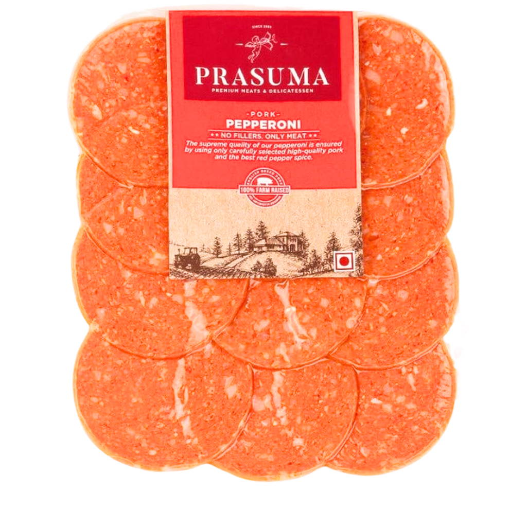 Prasuma Premium Pork Pepperoni (Frozen) 100g