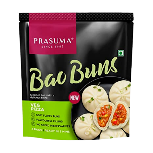 Prasuma Bao Buns - Veg Pizza (Frozen) 300g