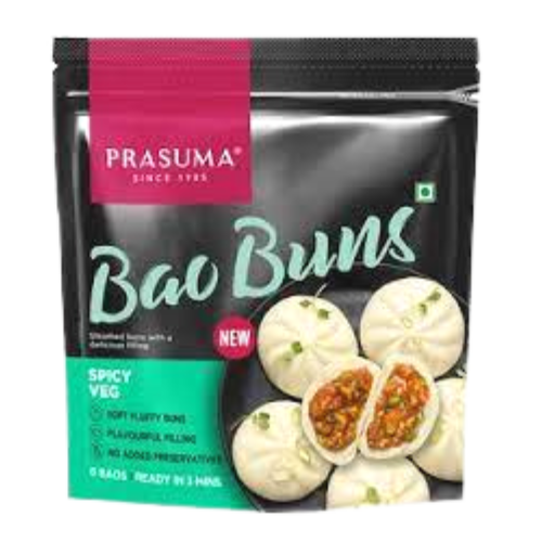 Prasuma Bao Buns - Spicy Veg (Frozen) 300g