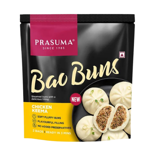 Prasuma Bao Buns - Chicken Keema (Frozen) 100g