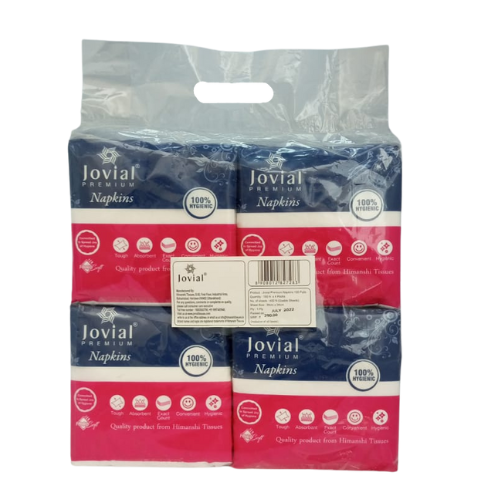 Joviel Napkins Tissue Paper 100n 4pack 400n