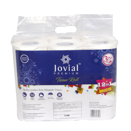 Jovie Tissue Roll 3ply 180 Pulls 12pk