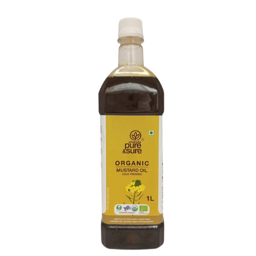 PURE & SURE ORGANIC MUSTARD OIL 1LTR