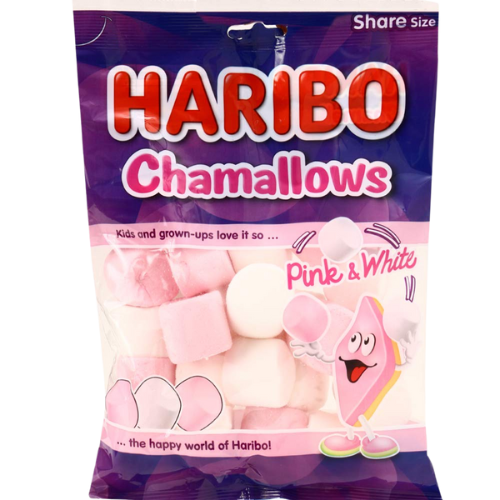 HARIBO CHAMALLOWS PINK WHITE 140 GM