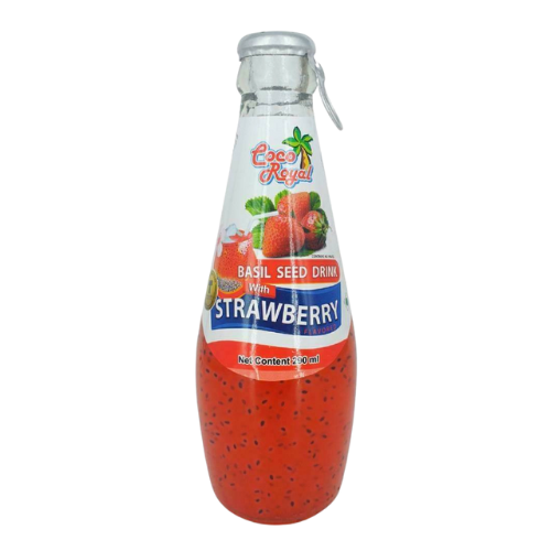 COCO ROYAL BASIL DRINK With Strawberry  290 ML