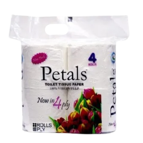 Petals Toilet Tissue 4 PLY 4 Rolls