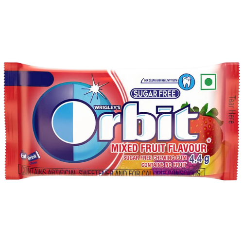 Orbit mixed Fruit Flavour Chewing Gum 4.4g