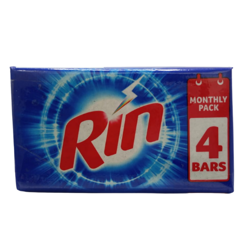 Rin Detergent Bar 250gm pk4