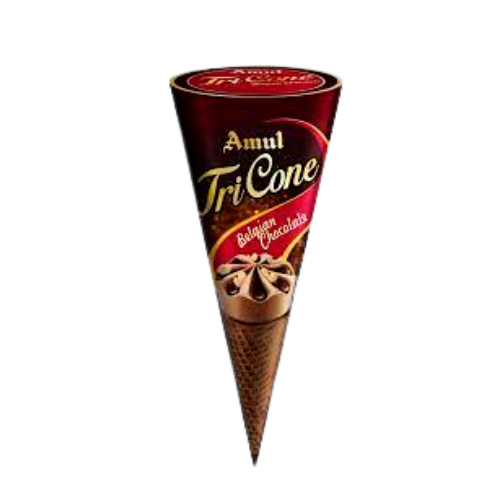 Amul Tri Cone Belgium Chocolate Icecream