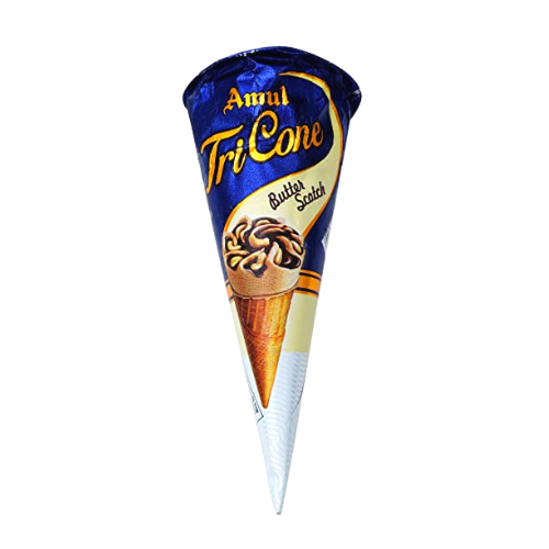 Amul  Tri Cone Butterscotch Icecream 77gm