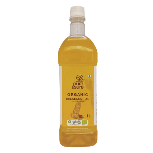 Pure & Sure Organic Groundnut Oil 1ltr