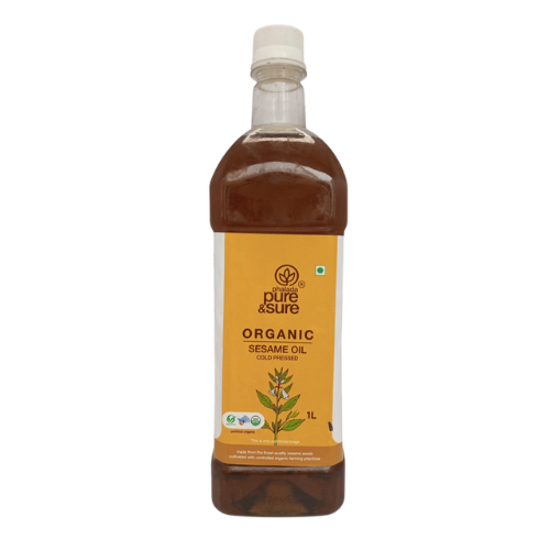 Pure & Sure Organic Sesame Oil 1ltr