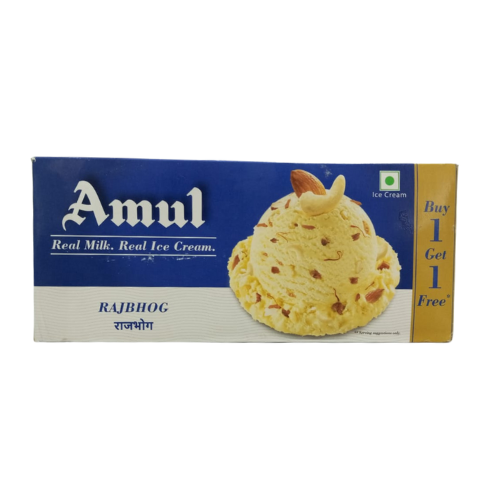 Amul Rajbhog Ice Cream (Buy1Get1Free) 750ml