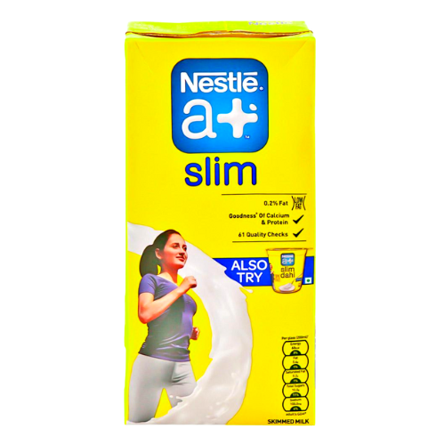 Nestle a+ Slim Milk Tetra Pak 1L