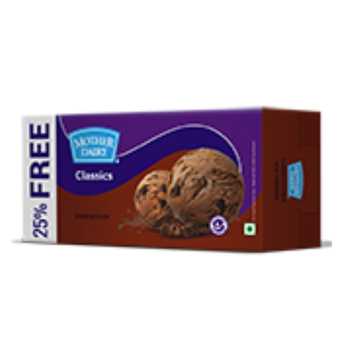 Mother Dairy Classic Chocolate Ice Cream (50 % Free) 750ml