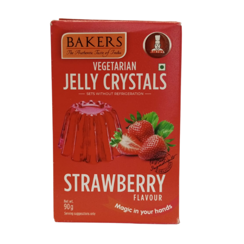 Bakers Jelly Crystals - Strawberry 90gm