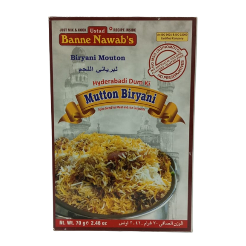 Banne Nawab Mutton Biryani Masala 70gm