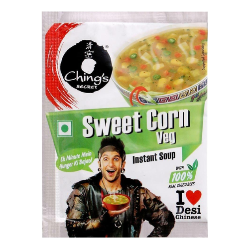 Chings Sweet Corn Veg Instant Soup 15gm