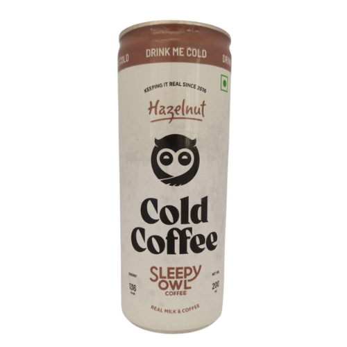 Sleepy Owl Hazelnut Cold Coffee Can 200ml