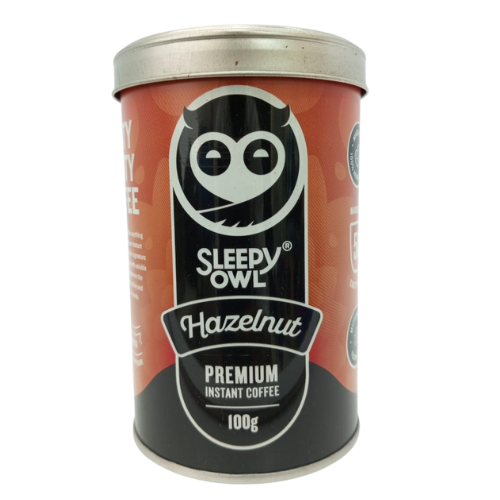 Sleepy Owl Hazelnut - Premium Instant Coffee 100gm