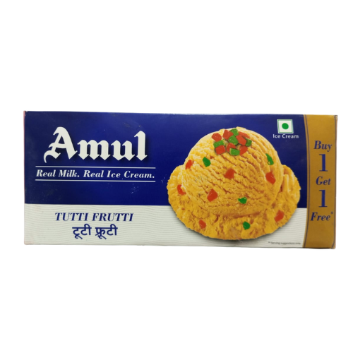 Amul Kaju Tutti Frutti Ice Cream (Buy 1 Get 1) 700ml