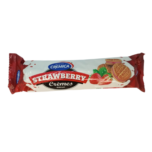 Cremica Strawberry Cremes Biscuits 150gm