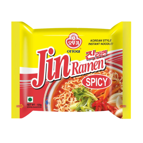 Ottogi Jin Spicy Ramen Noodles 120gm