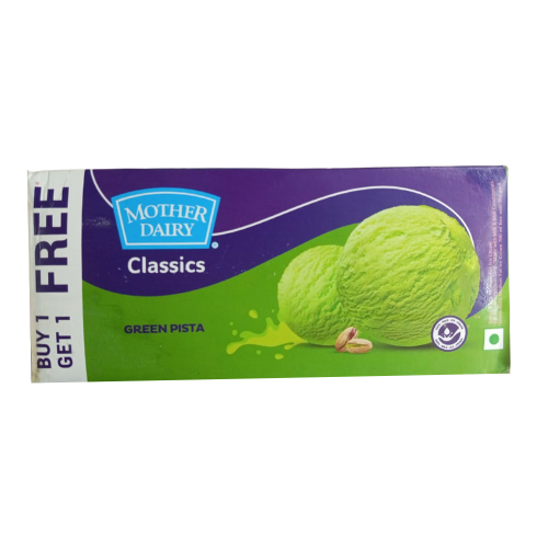 Mother Dairy Classic Green Pista (Buy1 Gate1 Free) 700ml