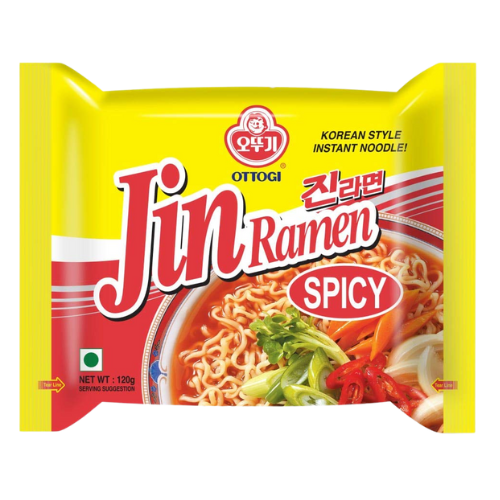 Ottogi Jin Ramen Mild Noodles (Non-Veg) 120gm