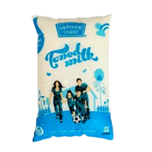 Mother Dairy Toned Milk 1L