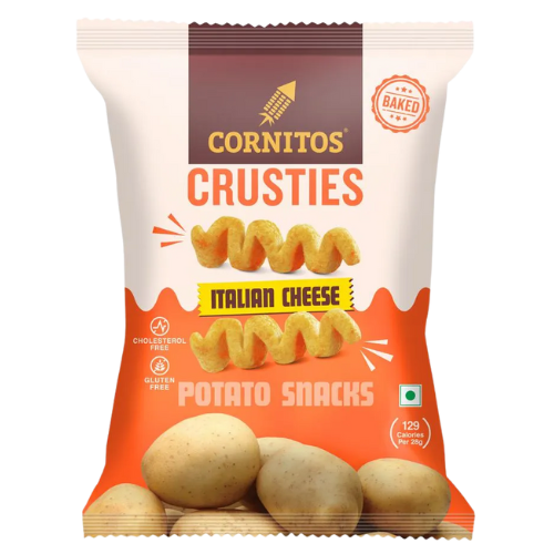 Cornitos Crusties Italian Cheese Potato Snacks 50gm