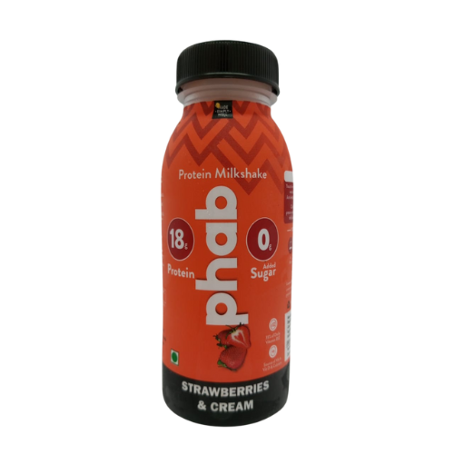 Phab Strawberries & Cream Protein Milkshake 200ml