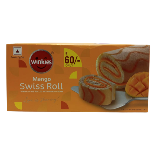 Winkies Swiss Roll Vanila Cake with Mango 100g