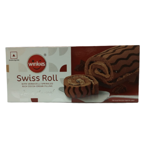 Winkies Swiss Roll Rich Cocoa Cream 165g