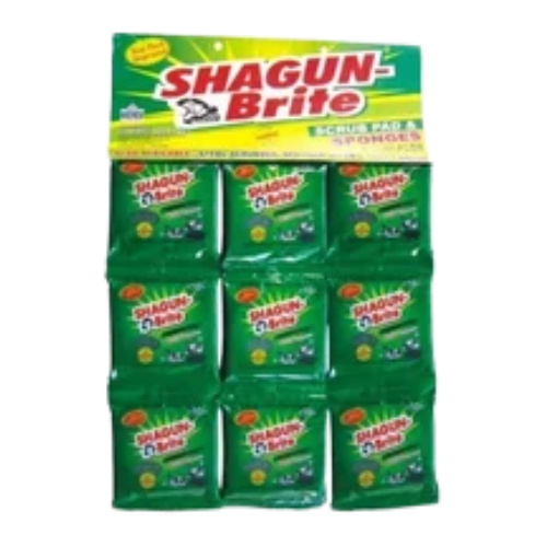 Shagun Brite Scrub Pad Green - 7.5x12.5cm