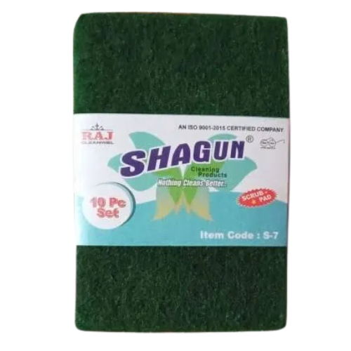 Shagun Brite Scrub Pad Green - 15x10cm