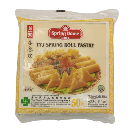 Tyj Spring Home - Spring Roll Pastry 250gm (125x125mm)