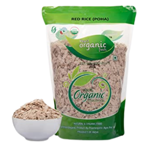 Pearl Organic Red Rice Poha 500gm